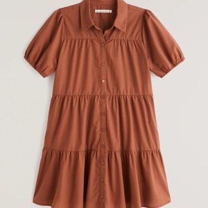 Poplin Trapeze Shirt Dress